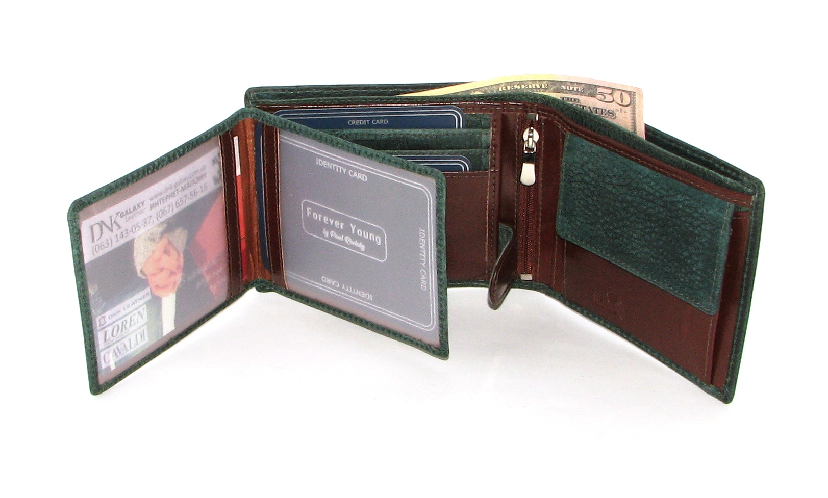 Кошелек мужской N992-VTP GREEN Forever Young Кошелек мужской N992-VTP GREEN Forever Young